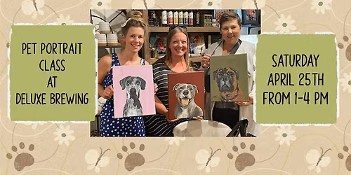 Paint Your Pet Class at Deluxe Brewing in Albany, OR