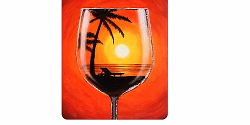 Calgary\u2019s Paint & Sip Experience at Raw Canvas: Level 1 - Easy