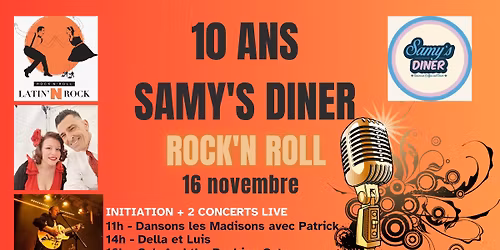 SUNDAY ROCK'N ROLL anniversaire SAMY'S 