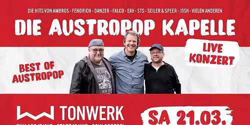 DIE AUSTROPOP KAPELLE LIVE IM TONWERK