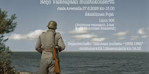 Heille kallis ol' maa 2026 - Kiitoskonsertti sotiemme sankareille Jaala Areenalla