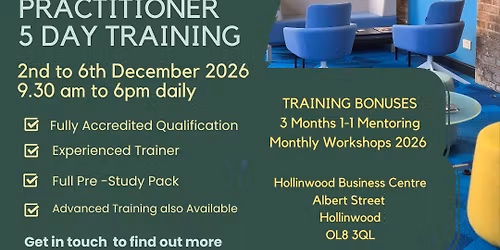 Accredited Hypnosis Practitioner Training 5 Days Face to Face Training