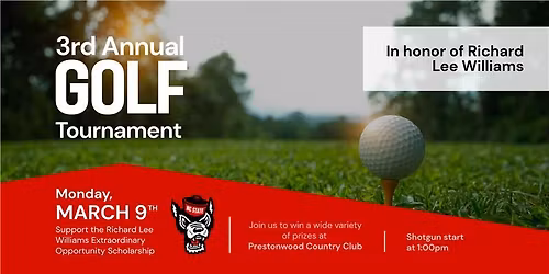 3rd Annual Golf Tournament