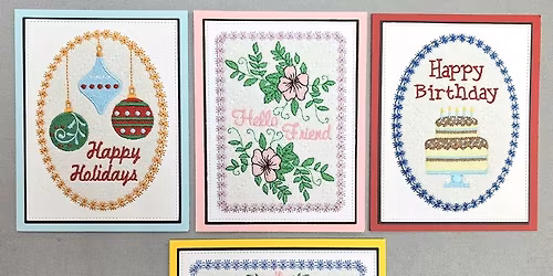 A2 All Occasion Embroidered Cards In-Store Class