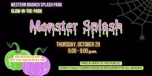 Monster Splash at the Western Branch Splash Park