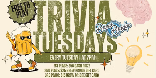 Taproom Trivia Tuesdays at Brew Bridge