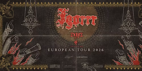 IGORRR + special guests: DVNE + Thoughtcrimes \u2013 UTSOLGT! \/ Rockefeller \/ Pres. av Live Nation