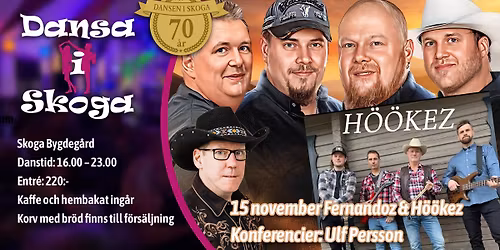 Skogadansen 70 år - Fernandoz i Skoga Bygdegård