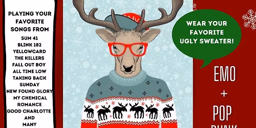 EMO + POP PUNK UGLY SWEATER PARTY w\/OFF THE WALL!