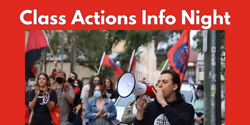 Class Actions Info Night - South Australia Sunday Penalty Rates
