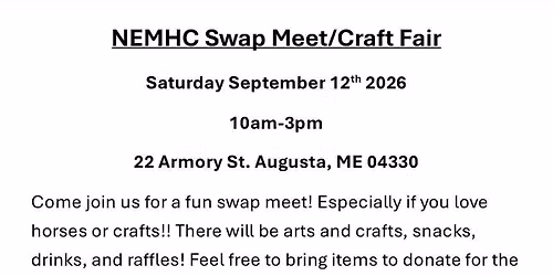 NEMHC Swap Meet\/Craft Fair