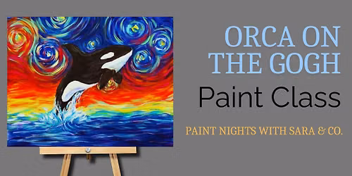 Orca on the Gogh Paint Night