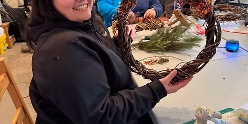Holiday Wreath Making from locally sourced natural materials
