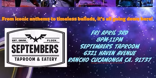 FM Station (A Tribute to 60s-90s Classic Rock) happy to be back at Septembers Rancho Cucamonga 