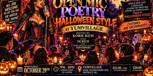 A Night of Open Mic Poetry Halloween Style