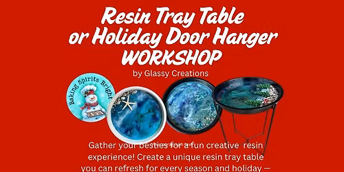 Resin Side Tray Table\/Door Hanger  Workshop-Just Love Coffee Cafe-Brandon Florida