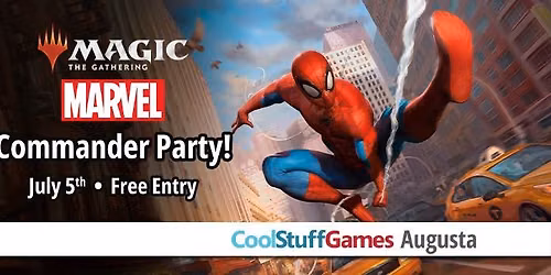 Marvel Superheroes FREE Commander Party at CoolStuffGames Augusta