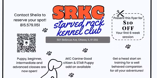 Beginning Obedience Class - Registration now open!