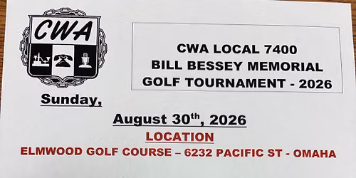 CWA Bill Bessey Memorial golf tournament!