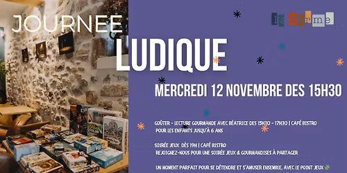 \ud83c\udfa8\ud83c\udf1e \ud83c\udfa8\ud83c\udf1e JOURNE\u0301E LUDIQUE - lecture gourmande et soire\u0301e\ud83d\udc8d\ud83c\udf77