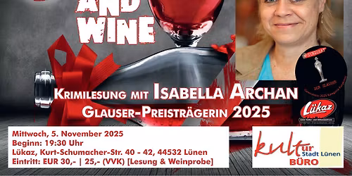 Blutige Lippe: Crime & Wine