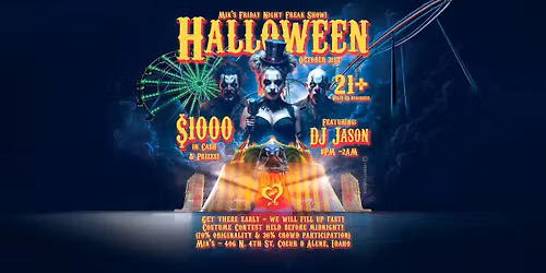 Halloween - $1000 in cash and prizes!