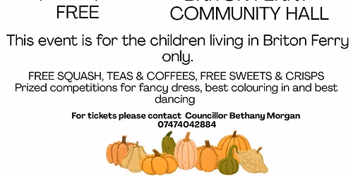 Briton Ferry Town Council Little Monsters Fright Night 2025