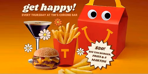 Get Happy Thursday at Tim's Chrome Bar