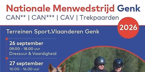 nationale menwedstrijd Genk 2026