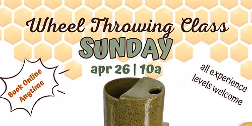\u2615 Covered Cup Wheel Throwing Class \ud83c\udfa8