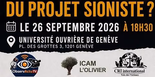 Conf\u00e9rence de Shlomo Sand : " Quel avenir pour le projet sioniste ?"