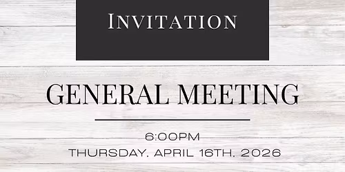 General Meeting - Spring 2026