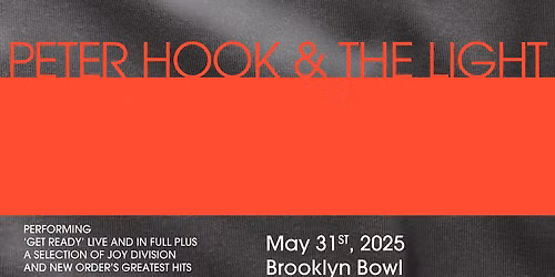 Peter Hook and The Light at Brooklyn Paramount