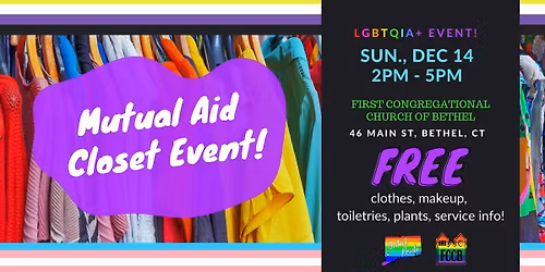 Mutual Aid Closet Event - An LGBTQIA+ Event