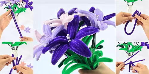 Flower Bouquets Making with Pipe Cleaners