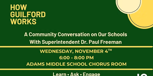 How Guilford Works: A Community Conversation with Dr. Paul Freeman