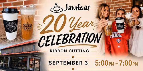 \ud83c\udf89 Javateas 20-Year Legacy Celebration & Ribbon Cutting \ud83c\udf89