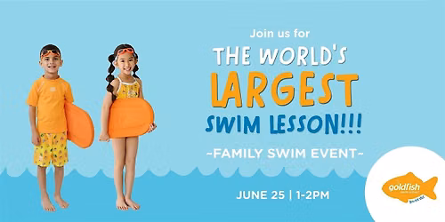 World's Largest Swim Lesson @ Goldfish Swim School - Algonquin