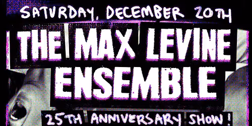 The Max Levine Ensemble: 25th Anniversary Show | Pinkwash, Oceanator, The Ergs at Songbyrd DC