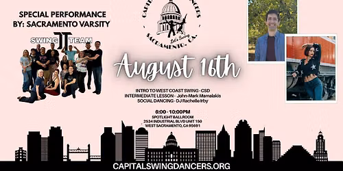 Capital Swing Dancers Monthly Dance - Aug 16th