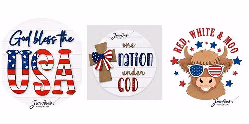Patriotic Door Hanger Painting Class