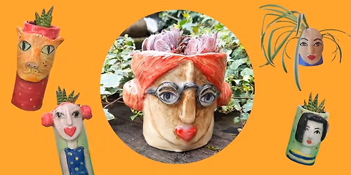 Saturday Pottery: Portrait Planters