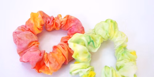 Paint and Stitch Silk Scrunchies