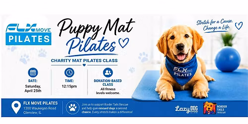 Puppy Mat Pilates Charity Class | Glenview, IL