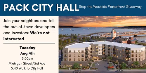 STOP the WEST WATERFRONT GIVEAWAY