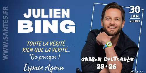 Julien Bing \u2022 Saison culturelle 25-26