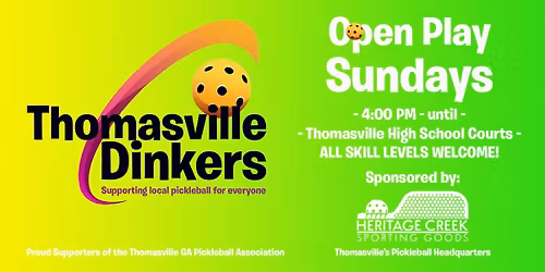 Thomasville Dinkers Open Play Sundays (FREE - no registration))