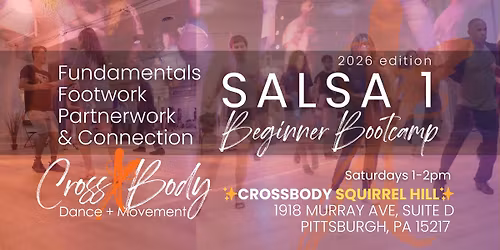 Salsa 1 Beginner Bootcamp: Fundamentals, footwork, partnerwork & connection with Vincent & Rachel