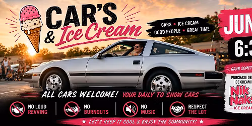 Car's and Ice Cream Meet