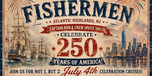 July 4th Extravaganza! Tall ships parade AM--Fireworks PM